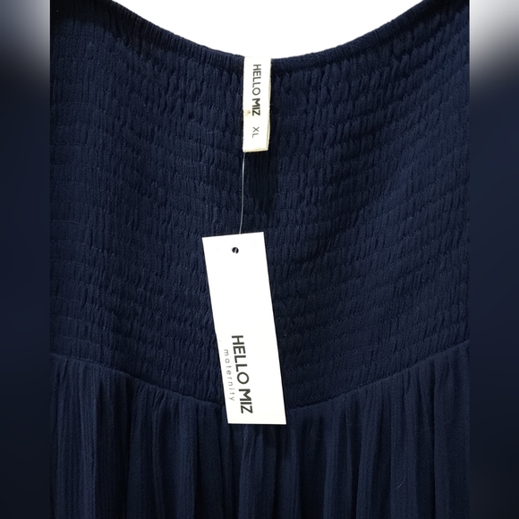 Hello Miz dress | Woman's maternity XL | navy blue | elastic - Picture 3 of 4